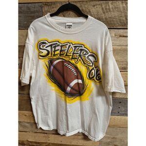 VTG 2006 Pittsburgh Steelers Airbrushed T-Shirt Jerome Bettis #36 Jerzees XL